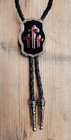 THREE RED CROSSES CROSS RELIGONS CHURCH RODEO WESTERN COWBOY COWGIRL BOLO TIE
