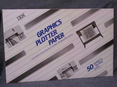 IBM Graphics Plotter Paper (White); 279 mm by 432 mm (NEW 50 Sheets)