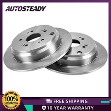 Rear Disc Brake Rotors Solid for 2007 - 2013 2014 2015 2016 Acura RDX Honda CR-V