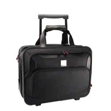 Image of Monolith Deluxe Nylon Wheeled Laptop Case Black 2372