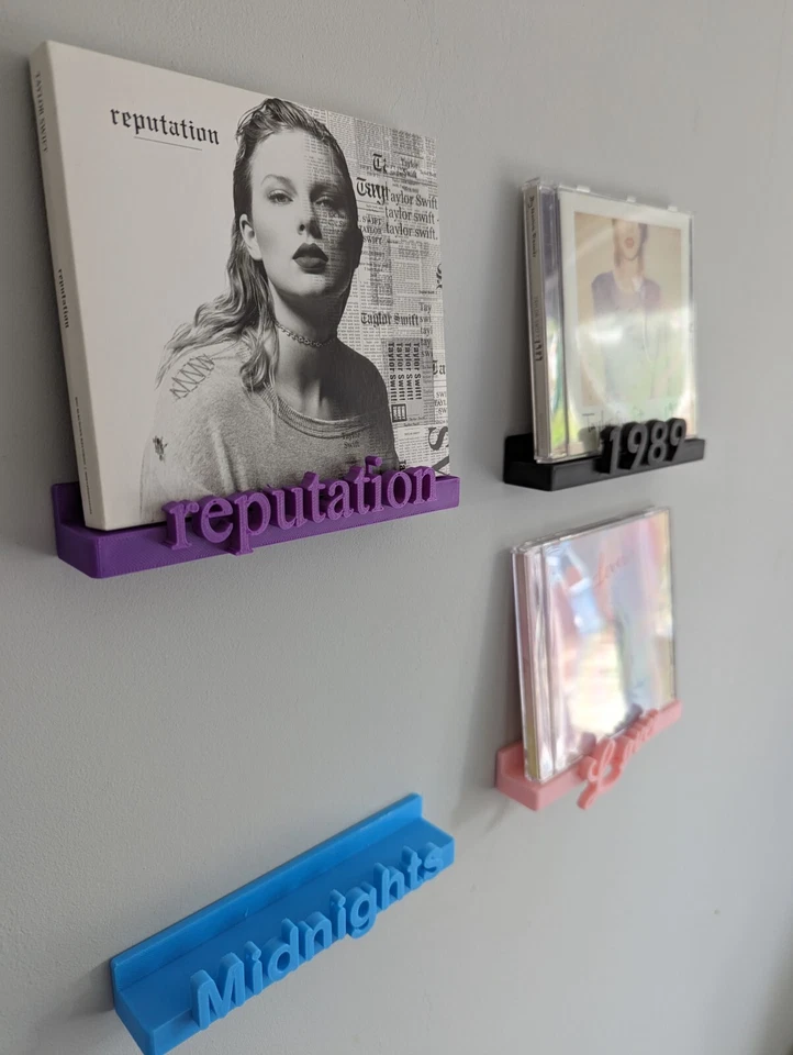 CD wall display for Taylor Swift Full Set (All) | Custom CD wall shelf mount - Image 4 of 4