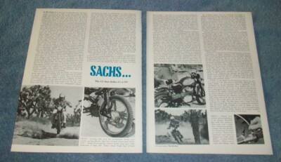 1970 Sachs 125 Vintage Motorcycle Info Article ''The 125 that Thinks its a 250''