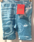 NWT KENZO JUNGLE JAP Baby Summer Pants Turquoise Blue 6 Mo Japanese Letter Art — photo 1