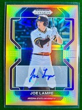 2022 JOE LAMPE Panini Prizm Draft Picks Orange Neon Prizm Auto 20/20 Guardians