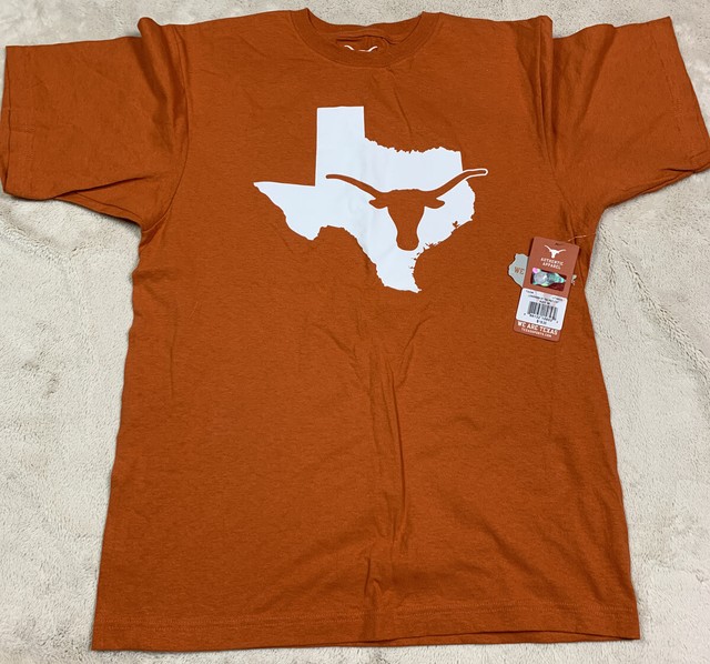 's Team Texas Longhorns NCAA Tshirt Men's Sz M Big Logo Burnt Orange
