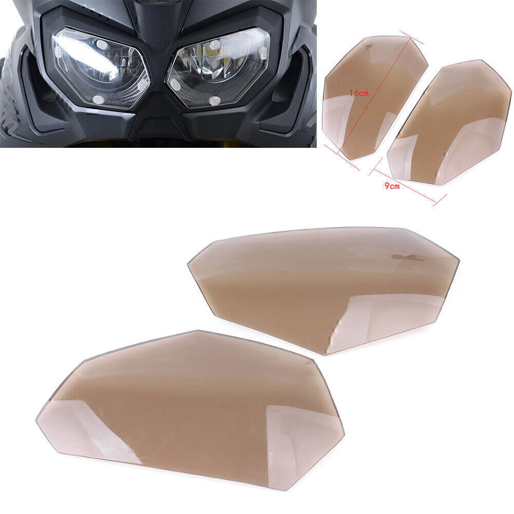 Smoke Headlight Lens Protector Set for 2016-2017 Honda CRF1000L 2pcs