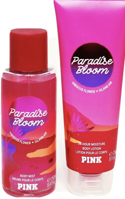 Victoria's Secret Pink Paradise Bloom Body Mist and Lotion Set~ PINK-NEW