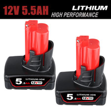 2Packs For-Milwaukee M-12 Battery 48-11-2460 2440 12V XC 5.5Ah Lithium Drill NEW