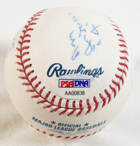 Ric Flair Arn Ole Anderson + Four Horsemen Signed Baseball PSA/DNA COA NWA WCW 8 - Picture 9 of 24