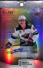 2021-22 Upper Deck Allure - Rainbow Full Autographs #R-49 Calen Addison (AU, RC)