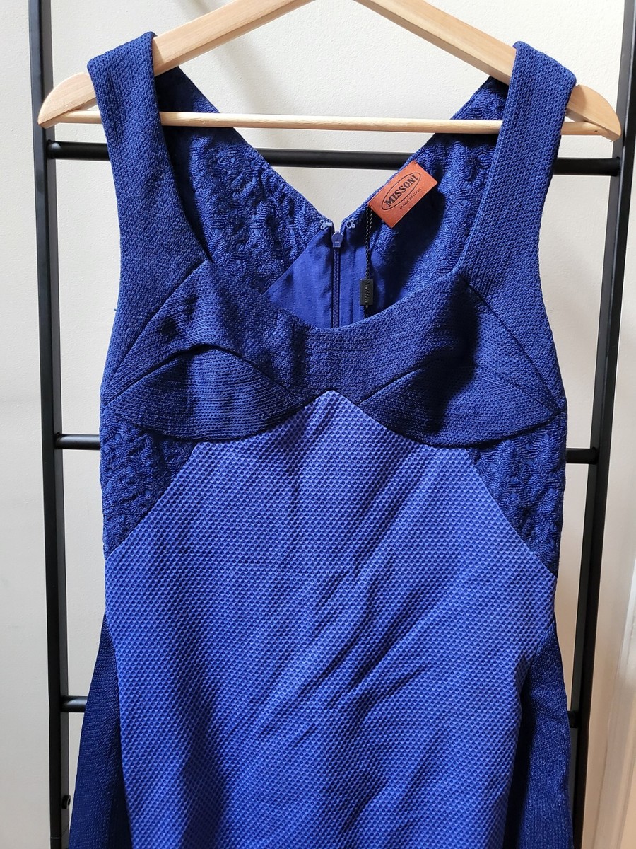 blue bodycon dress midi Navy Blue Backless Bodycon Dress main image 0