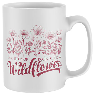 Wildblumen Tasse In A Field Of Roses She Is Wildflower Gifting Her Tea Coffee...