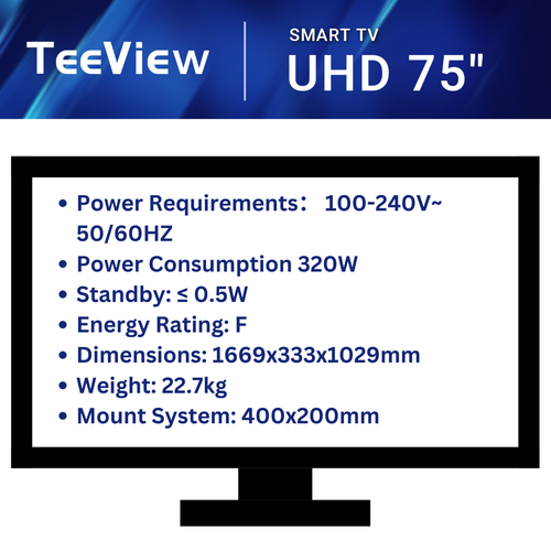 TeeView Smart LED Full HD TVs Range HDMI USB WiFi Bluetooth Netflix Disney Prime - Picture 99 of 104