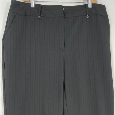 ② ジョージ George Pinstripe Pants Slacks Women's Size 18 Black Classic Career