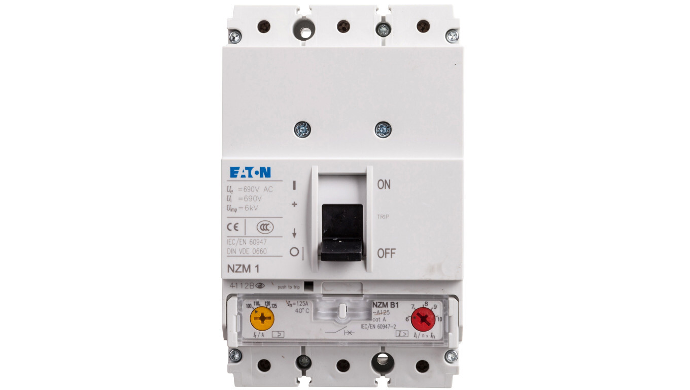 Circuit breaker 3P 125A 25kA NZMB1-A125 259080 /T2UK