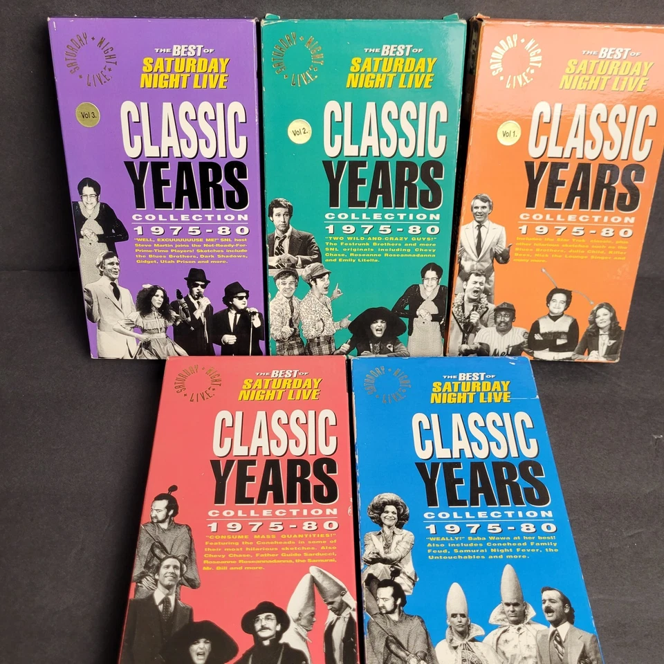 Lot Of 5 The Best of SNL 1975-1980 VHS tapes Volume 1-5 Classic Years Comedy - Image 3 of 4