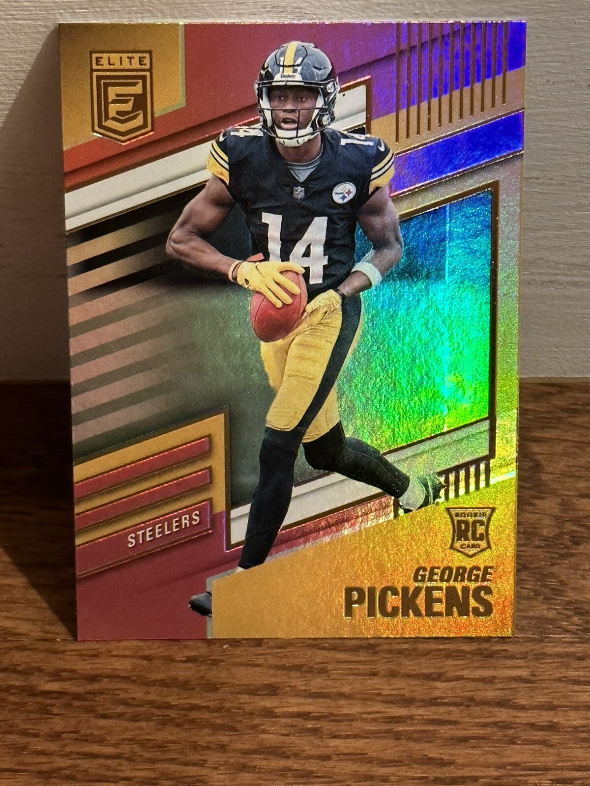 2022 Donruss Elite Football George Pickens Pink Parallel Pittsburgh Steelers 125