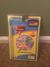 LeapPad LeapFrog Phonics Program Lesson 6 Cake And Mice Cream Book  Cartridge