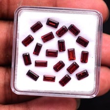 20 Pcs Natural Mozambique Garnet 5mm 3mm Faceted Cut Untreated Loose Gemstones