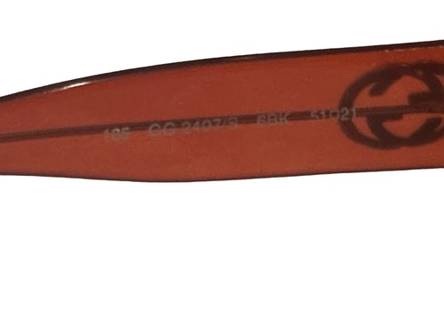 Authentische Gucci Sonnenbrille quadratisches Gestell GG 2407/S 6BK zweifarbig bernsteinfarben/braun - Bild 5 von 12