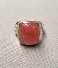 Rhodochrosite Sterling Silver Ring sz 6