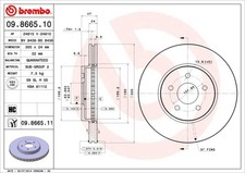 Brembo Bremsscheiben Coated + Beläge Vorne + Hinten für Ford Mondeo 3 B4Y B5Y