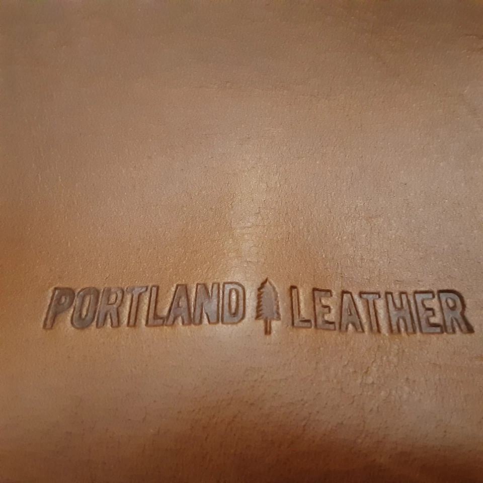 PORTLAND LEATHER GOODS Brown Leather Bucket Butterfly Shoulder Bag EUC - Image 2 of 4