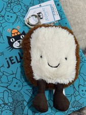 Jellycat Amuseables Bread Bag Charm Plush Keychain NWT Authentic Gift Cute Toy