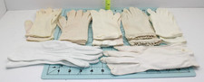 Vintage 7 pair of unbranded I assume size 7.5, White, Cream, Fancy Lady Gloves