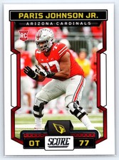 2023 Score #399 Paris Johnson Jr. RC - Arizona Cardinals