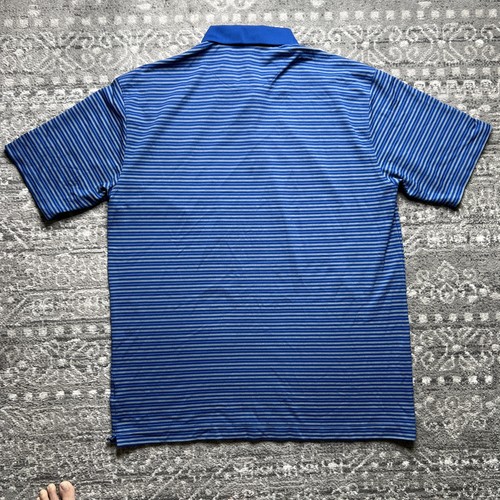 Polo Nike Golf Performance uomo XL blu bianco a righe - Foto 9 di 9