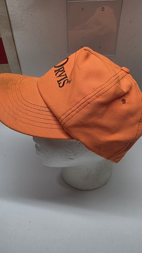 Vintage Orvis Hat Cap Snapback Orange 80s Fly Fishing - Pre-owned - Picture 2 of 6
