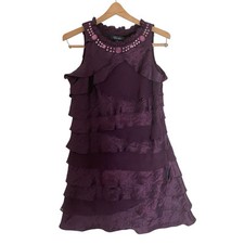 S.L.Fashions Women s Sheath Layered Tiered Ruffle Embellished Cocktail Dress