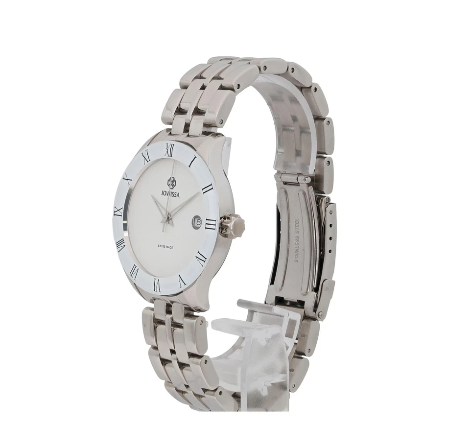 Reloj de cuarzo para hombre Jowissa Romo 38 mm acero inoxidable esfera blanca J2.167.M Foto 2 de 4