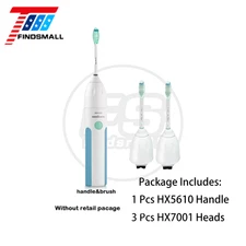Philips Sonicare Essence E Series Electric Toothbrush Handle HX5610/1 w/ 2 Heads