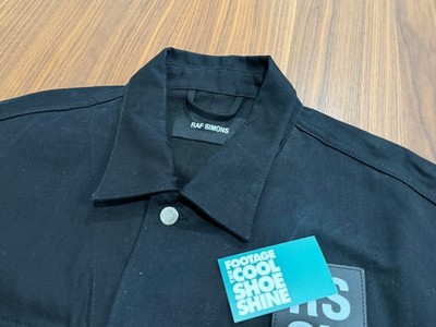 RAF SIMONS RS JOY DIVISION SUBSTANCE OVERSIZED DENIM JACKET BLACK