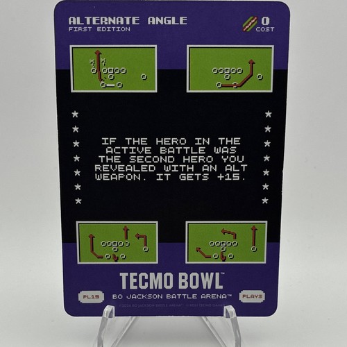 Tecmo Bowl Bo Jackson Battle Arena Alternate Angle PL19 SP Play 19