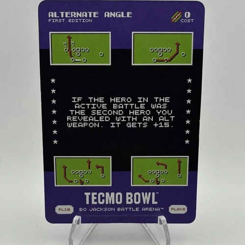 Tecmo Bowl Bo Jackson Battle Arena Alternate Angle PL19 SP Play 19