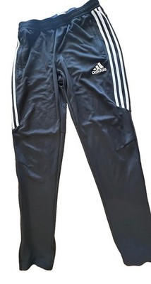 Adidas ClimaCool Track Pants Men s Large Black 3 Stripe Athletic Joggers