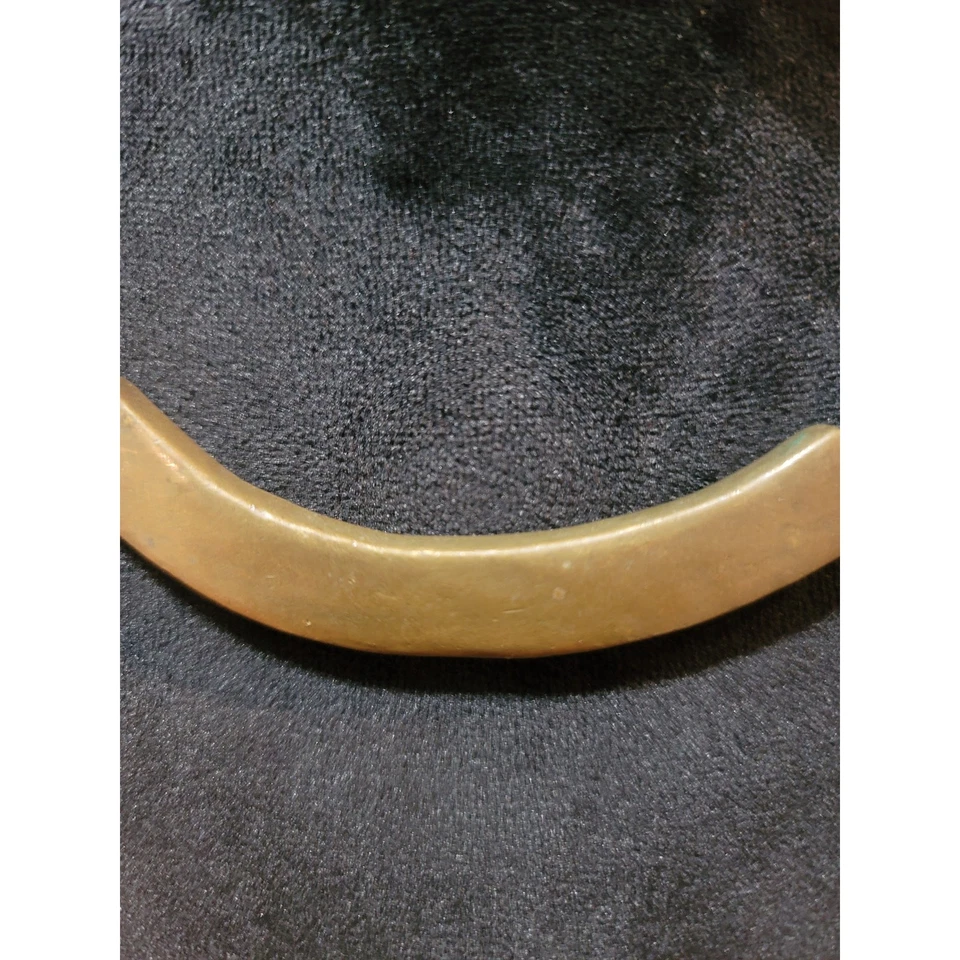 Collar colgante de barra de latón para mujer con cordón de cuero con cierre de gancho joyería Foto 3 de 4