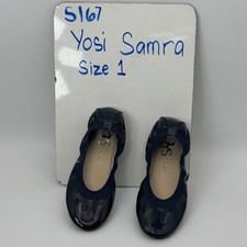 Yosi Samra Ballet Flats Navy Patent Leather Girls Shoes Size 1