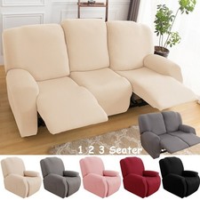 2/3 Seater Stretch Recliner Chair Covers Couch Sofa Slipcover Armchair Protector