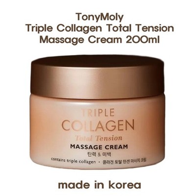TonyMoly Triple Collagen Total Tension Massage Cream 200ml K-Beauty Skincare
