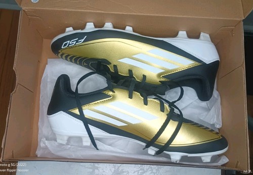 Adidas Messi F50 Club FxG Soccer Cleats Gold Men’s 11.5 READ DESCRIPTION - Picture 2 of 22