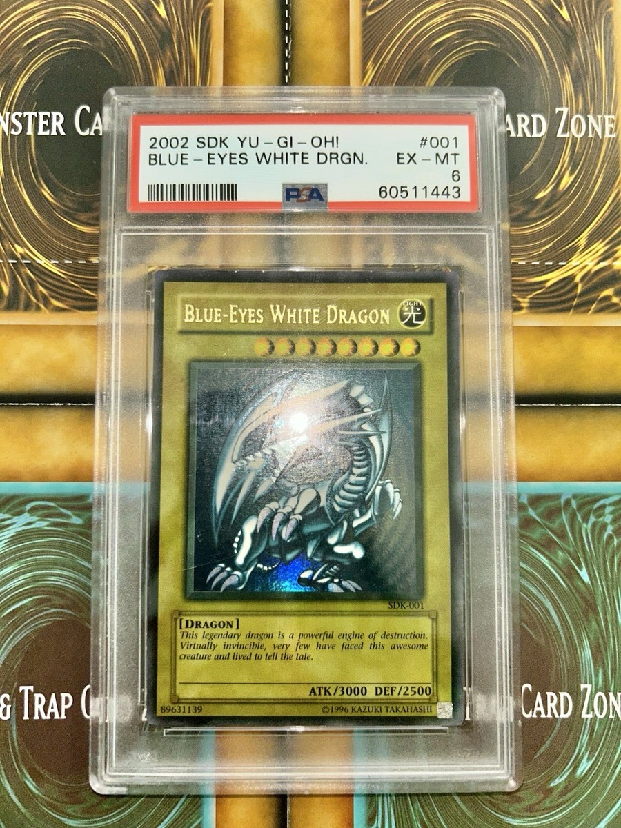 Yu-Gi-Oh! Blue-Eyes White Dragon SDK-001 MISPRINT Faded Error