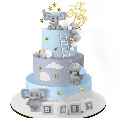 Bear Cake Toppers Mini Bear Cake Decorations Cake Toppers Gold White Pearl Ba...