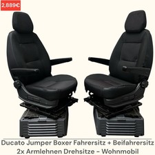 Fiat Ducato Jumper Boxer Fahrersitz + Beifahrersitz Sitz Armlehne Drehsitze