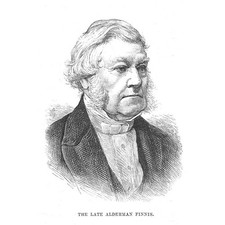 Assessore Thomas Quest Finnis - Stampa antica 1883