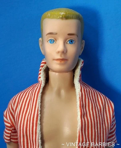 Vintage Blond Straight Leg Ken Doll #750 w/Original Outfit Excellent ~ 1960's