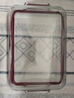 The Pioneer Woman Clear Glass Casserole Dish Baking Pan with Red Lid 3 qt 9 x 13 — photo 3